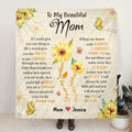 Personalized To My Mom Quilt/Fleece Throw Blanket - Gift Idea For Mother's Day - You Will Always Be The Love Of My Life