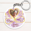 Personalized Memorial Photo Acrylic Keychain - Memorial Gift Idea For Mother's Day/Father's Day - Always On My Mind Forever In My Heart
