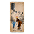 Personalized Horse Girl Phone Case - Gift Idea For Horse Lovers/Girl - Up to 6 Horses - Just A Girl Who Loves Horses - Case For Oppo/Xiaomi/Huawei
