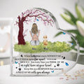 Personalized Memorial Pet Mom Crystal Heart - Gift Idea For Dog/Cat Lovers - Up to 4 Dogs/Cats - For Every Time You Think Of Me I'm Right Here In Your Heart