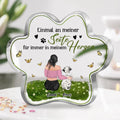Personalized Dog Mom Acrylic Plaque - Up to 4 Dogs/Cats - Mother's Day Gift Idea Dog/Cat - German Version - Einmal An Meiner Seite Für Immer In Meinem Herzen
