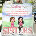 Personalized Sisters Father's Day - Gift Idea For Sister/Sibling - Up to 4 Sisters - Sisters Give Hope When Life Is Low