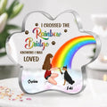 Personalized Dog Mom Acrylic Plaque - Memorial Gift Idea for Dog Owners/Mother's Day - I Crossed The Rainbow Bridge Knowing I Was Loved