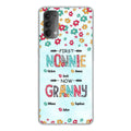 Personalized Grandma Phone Case - Up to 4 Kids And 8 Grandkids - Mother's Day Gift Idea for Grandma - First Mom Now Nana Kid And Grandkids Flower Pattern - Cases For Xiaomi/ Oppo/ Huawei