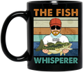 Personalized Fishing Black Coffee Mug - Gift Idea For Father's Day/ Fishing Lovers - The Fish Whisperer