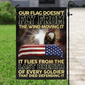 Custom Memorial Day Flag Sign - Gift Idea For Memorial Day/Independence Day - Our Flag Doesn't Fly From The Wind Moving It