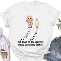 Personalized Dog Shirt/Hoodie - Up to 4 Dogs - Father's Day/Mother's Day Gift Idea for Dog Lovers - The Road To My Heart Is Paved With Paw Prints