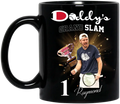 Personalized Daddy Coffee Mug - Up to 4 Children - Father's Day Gift Idea for Tennis Lovers - Daddy's Grand Slam