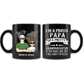 Custom Personalized Grandpa Coffee Mug - Father's Day Gift Idea for Grandpa - I'm A Proud Papa Of A Pretty Granddaughter