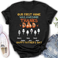 Personalized Sperms Shirt/Hoodie/Sweatshirt/Long sleeve - Gift Idea For Father's Day - Up to 6 Sperms - Our First Home Was Awesome
