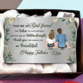 Personalized Happy Father's Day Aluminum Wallet Card - Father's Day Gift Idea For Husband From Wife - Thank You For Making Life So Beautiful