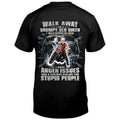 Personalized Biker Shirt/Hoodie - Father's Day Gift Idea For Biker - Walk Away I Am A Grumpy Old Biker