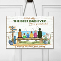 Personalized Fishing Family Door Sign - Gift For Whole Family - O Fish Ally The Best Dad Ever Mom's Greatest Catch