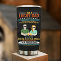 Personalized Dad Tumbler - Father's Day Gift Idea for Dad - I Am A Lucky Dad
