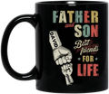 Personalized Father Coffee Mug - Up to 5 Children - Father's Day Gift Idea from Sons/Daughters - Father And Son/Daughter Best Friends For Life