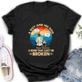 Personalized Dog Dad Shirt/Hoodie - Gift Idea For Father's Day/Dog Lovers - Up to 4 Dogs - A Guy And His Dog A Bond That Can't Be Broken