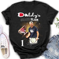 Personalized Daddy Photo Shirt/Hoodie - Up to 4 Children - Father's Day Gift Idea for Tennis Lovers - Daddy's Grand Slam