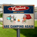 Personalized Camping Metal Sign - Up to 6 People - Gift Idea For Camping Lovers