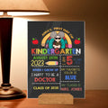 Personalized Kid Acrylic Plaque - Birthday Gift for Son/Daughter - First Day Of Kindergarten