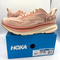 Hoka Clifton 9 Women’s Running Shoes in Sandstone / Cream