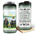 Personalized Fishing Couple 4 In 1 Can Cooler Tumbler - Gift Idea For Fishing Lovers - You Are The Rod To My Reel