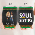 Personalized Black Friends Wine Tumbler - Up to 4 Women - Gift Idea For Friends/Besties/Sisters - Soul Sisters