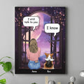 Personalized Memorial Pet Canvas - Up to 4 Dogs/Cats/Rabbits - Memorial Gift Idea for Dog/Cat/Rabbit Owners
