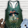 Personalized Witch Photo AOP Tank Top - Halloween Gift Idea for Witch Lovers - I'm A Sage Burning
