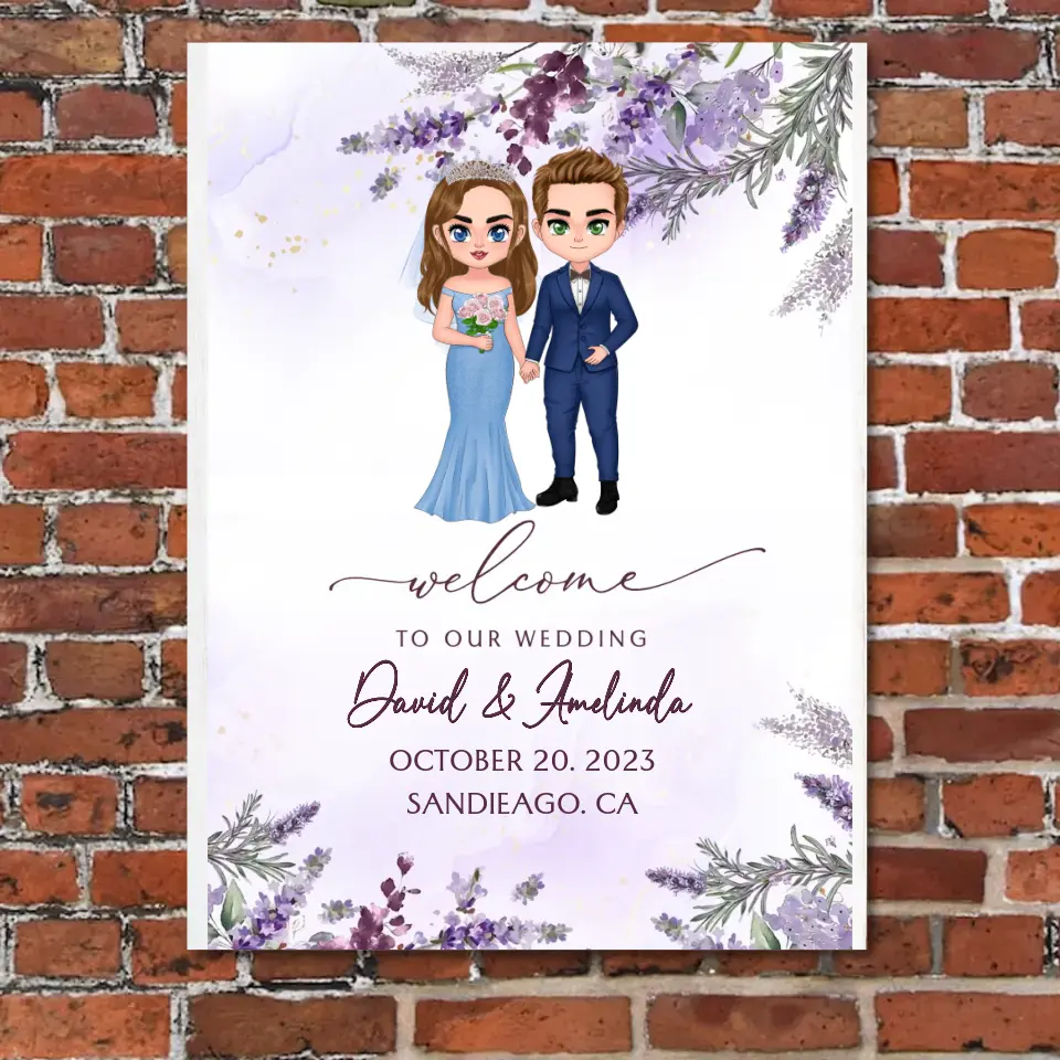 Personalized Wedding Couple Wooden Sign - Best Gift Idea For Couple - Welcome To Our Wedding
