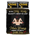 Personalized Couple Quilt Bed Sets - Gift Idea For Him/Her - Partners In Crime