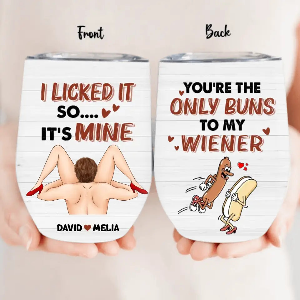 Personalized Couple Tumbler - Gift Idea For Him/Her - You're The Only Buns To My Wiener