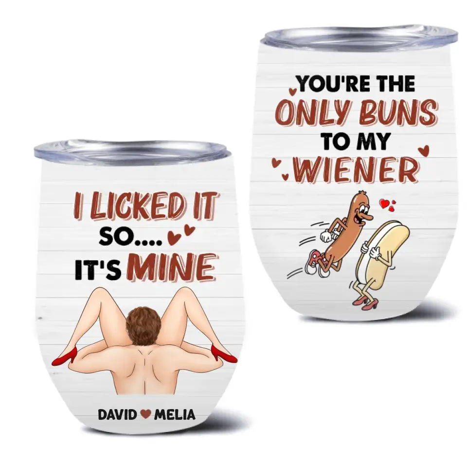 Personalized Couple Tumbler - Gift Idea For Him/Her - You're The Only Buns To My Wiener