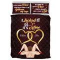 Personalized Couple Quilt Bed Sets - Gift Idea For Him/Her - I Love Your Face Especially When It's In Between My Legs