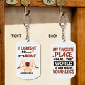 Personalized Couple Aluminum Keychain - Gift Idea For Couple/Her/Anniversary - I Licked It So .... It's Mine