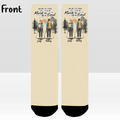 Personalized Hiking Men's/ Women's Socks - Gift Idea For Couple/ Hiking Lovers - And Into The Forest I Go I Lose My Mind and Find My Soul