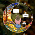 Personalized Memorial Pet Suncatcher Circle Acrylic Ornament - Memorial Gift Idea For Dog/Cat/Rabbit Lover - I Miss You