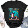 Personalized Witch Dog Mom T-shirt/Sweatshirt/Long Sleeve/Hoodie - Up to 4 Dogs - Halloween Gift For Dog Lover