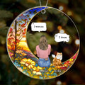 Personalized Memorial Pet Suncatcher Circle Acrylic Ornament - Memorial Gift Idea For Dog/Cat/Rabbit Owners - I Miss You