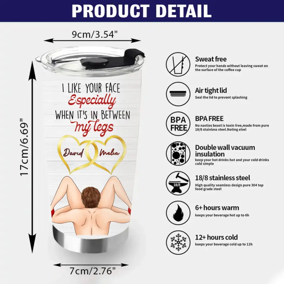 Personalized Couple Tumbler - Gift Idea For Him/Her/Couple - Congrats On Being My Husband You Lucky Bastard