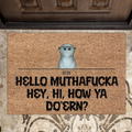 Personalized Pet Doormat - Up to 5 Dogs/Cats - Halloween Gift Idea for Dog/Cat Lovers - Hello Muthafucka