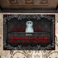 Personalized Pet Doormat - Up to 5 Dogs/Cats - Halloween Gift Idea for Dog/Cat Lovers - Hello Muthafucka
