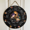 Personalized Grandma Witch Wooden Sign - Up to 4 Kids - Halloween Gift Idea for Grandma from Grandkids