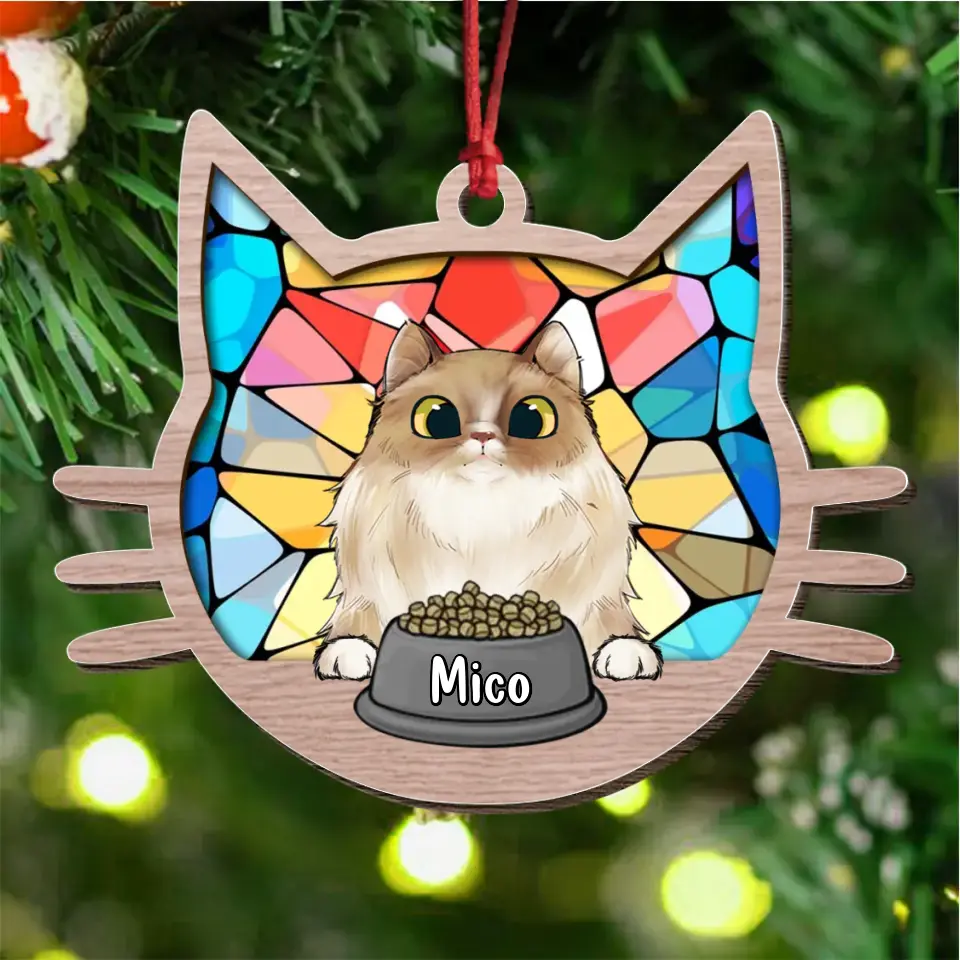Custom Personalized Cat Wooden Ornament - Gift Idea For Cat Lover/ Christmas 2026 Gift Idea