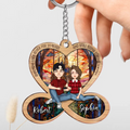 Personalized Infinity Heart Couple Wooden Keychain - Gift Idea For Wife/Husband/Couple - Anniversary Gift - Annoying Each Other For 20 Years And Still Going Strong