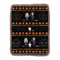 Personalized Horror Family Fringe Blanket - Couple With Kids - Gift Idea For Halloween - Now We Have Everything