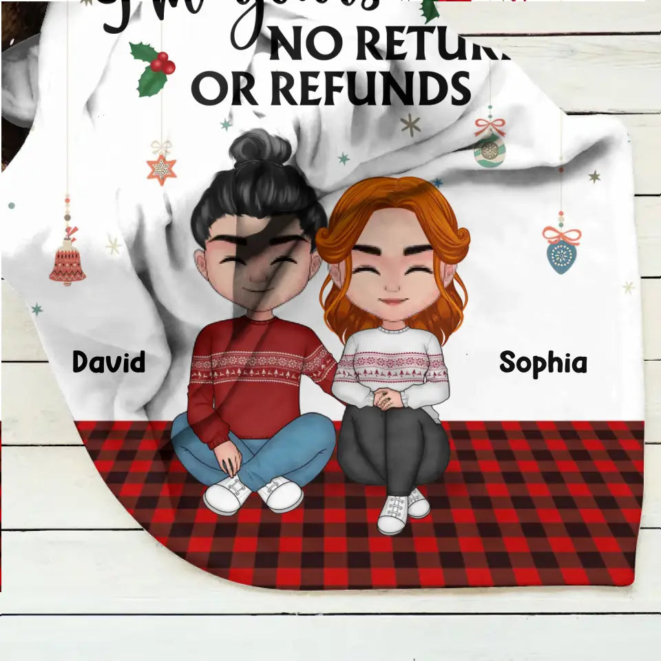 Personalized Couple Pillow Cover/Fleece Throw Blanket/Quilt - Christmas Gift Idea For Couple/Husband & Wife - You & Me We Got This