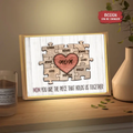 Personalized Mom Lighting Frame Canvas - Gift Idea For Mom - Up to 8 Kids - Mom You Are The Piece That Holds Us Together