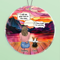 Personalized Memorial Pet Circle Acrylic Ornament - Memorial Gift Idea For Dog/Cat/Rabbits Owners - I Still See Your Face In The Stars