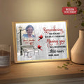 Personalized Memorial Photo Lighting Frame Canvas - Memorial Gift Idea - Remembering You Is Easy We Do It Everyday