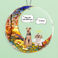 Personalized Memorial Dog Acrylic Ornament - Up to 4 Dogs - Memorial Gift Idea For Dog Owners - They Still Talk About You